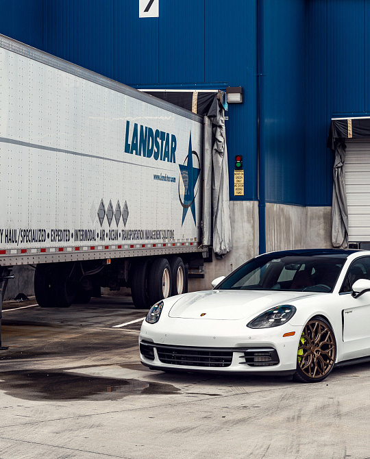 Фото дисков HF-2 Сатиновая бронза на Porsche Panamera II