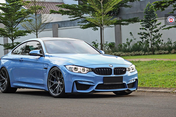 Фото дисков HRE P101 Сатиновый графит на BMW 4/M4 (F32/F82)