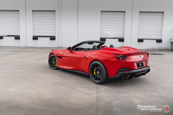 Фото дисков Vossen M-X2 Черный сатин на Ferrari Portofino