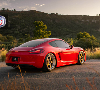 Фото дисков HRE 527 на Porsche Cayman II