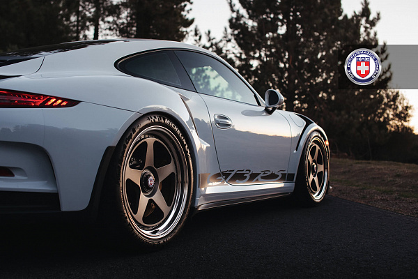 Фото дисков HRE 305 Сатиновый графит на Porsche 911 VII