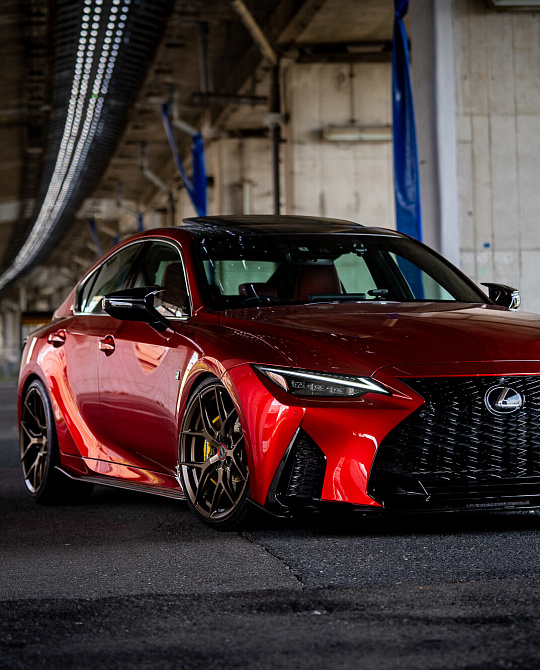 Фото дисков HF-5 Сатиновая бронза на Lexus IS III