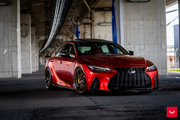 Фото дисков Vossen HF-5 Сатиновая бронза на Lexus IS III