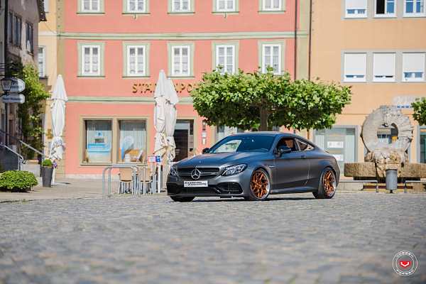 Фото дисков Vossen CG-209T (3-Piece) Глянцевая медь на Mercedes-Benz C-Class (W205)