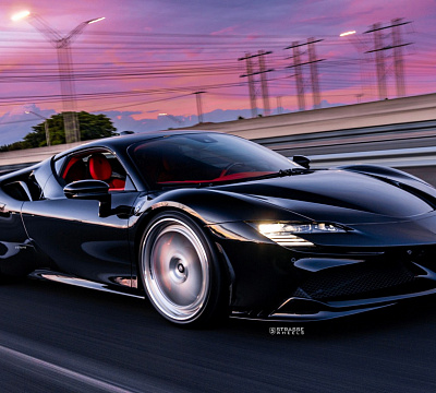 Фото дисков Strasse Wheels F5 Track на Ferrari SF90