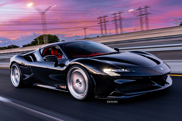 Фото дисков Strasse Wheels F5 Track Глянцевый лак на Ferrari SF90