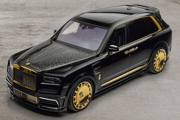 Фото дисков Mansory FD.15 Глянцевое золото на Rolls-Royce Cullinan