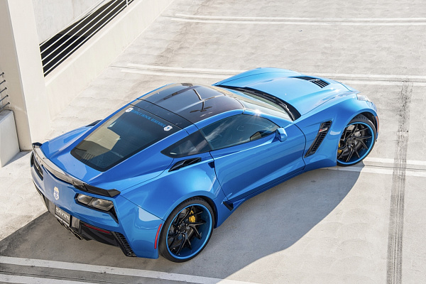 Фото дисков Savini SV67 Черный глянец на Chevrolet Corvette C7