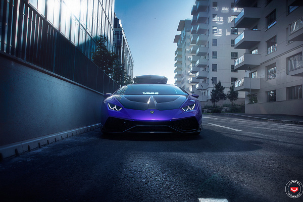 Фото дисков Vossen S17-01 (3-Piece) Черный сатин на Lamborghini Huracan