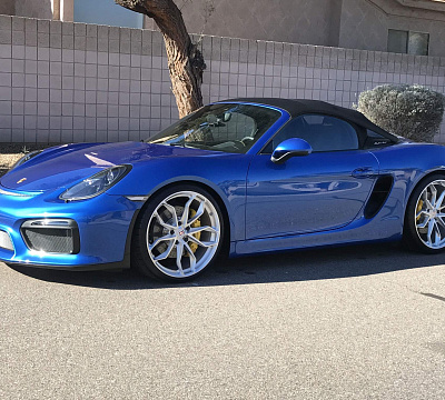 Фото дисков HRE P201 на Porsche Boxster III