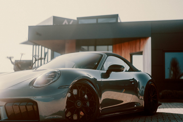 Фото дисков Brixton Forged CM6-RS Черный сатин на Porsche 911 VIII