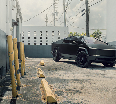 Фото дисков Vossen LC3-11 на Tesla Cybertruck