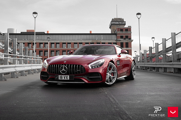 Фото дисков Vossen HF-5 Серебро на Mercedes-Benz AMG GT I