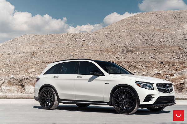 Фото дисков Vossen HF-2 Черный сатин на Mercedes-Benz GLC (X253, C253)