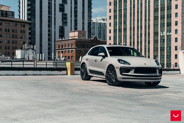 Фото дисков Vossen HF-7 Сатиновый графит на Porsche Macan I