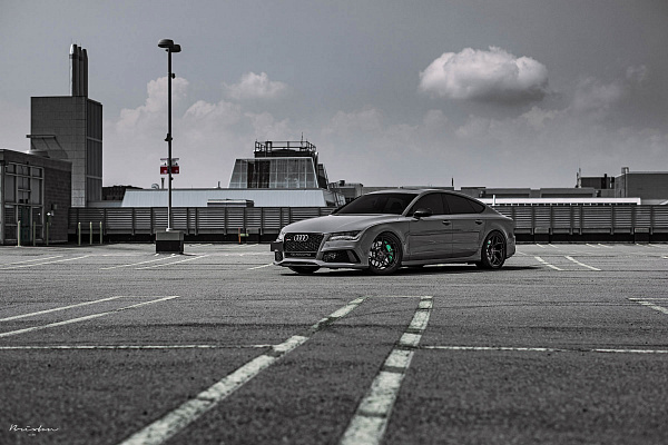 Фото дисков Brixton Forged PF5 Глянцевый темный лак на Audi A/RS 7 (4G)