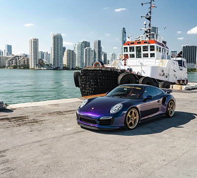 Фото дисков HRE 527 на Porsche 911 VII