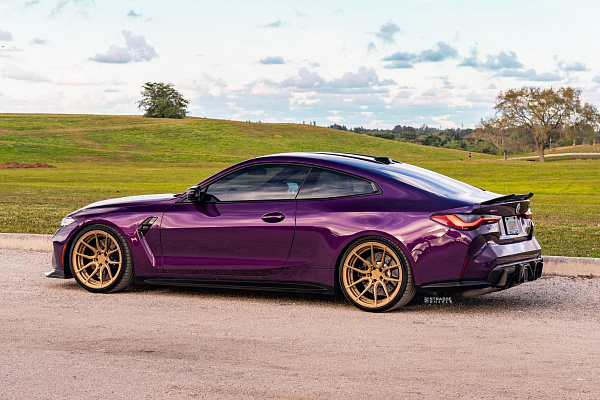 Фото дисков Strasse Wheels SV5 Deep Concave Duoblock Сатиновое золото на BMW 4/M4 (G22/G82)
