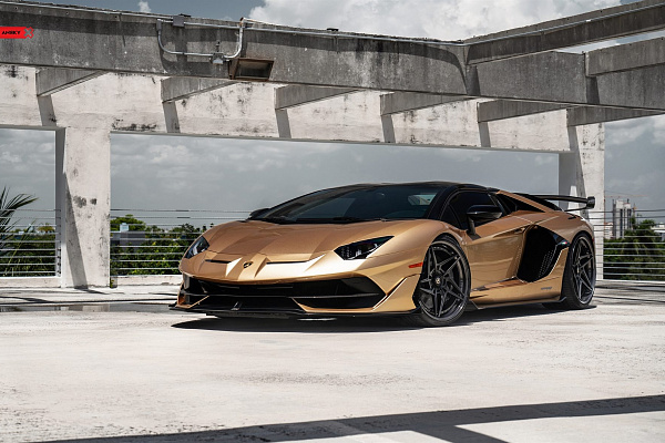 Фото дисков Anrky S3-X3 Черный сатин на Lamborghini Aventador