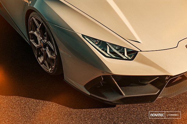 Фото дисков NOVITEC NL4 Сатиновый темный лак на Lamborghini Huracan