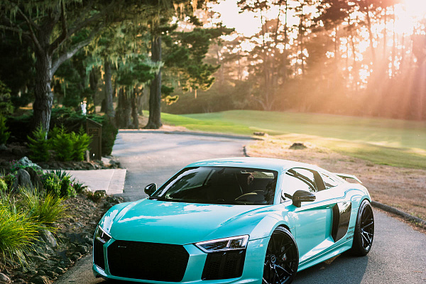 Фото дисков Brixton Forged PF8 Черный глянец на Audi R8 (4S)
