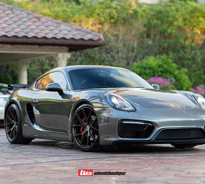 Фото дисков HRE P101 на Porsche Cayman II
