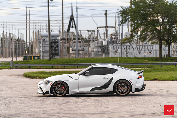 Фото дисков Vossen HF-5 Сатиновая бронза на Toyota Supra A90