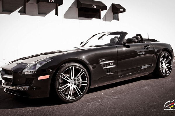 Фото дисков CEC C883 Сатиновый лак на Mercedes-Benz SLS AMG