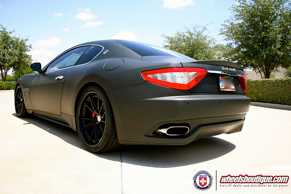 Фото дисков HRE S104 Черный сатин на Maserati GranTurismo I
