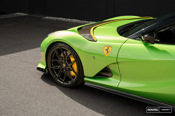 Фото дисков NOVITEC NF11 Черный глянец на Ferrari 812