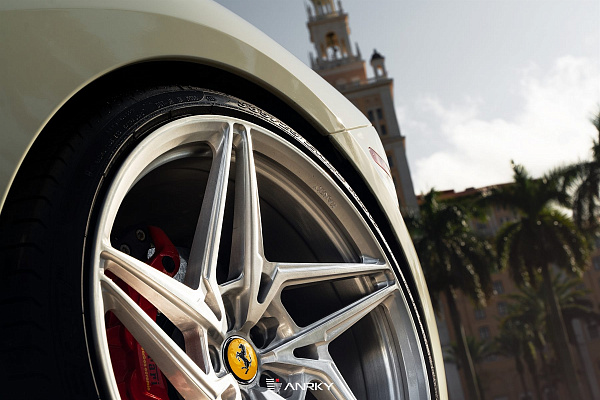 Фото дисков Anrky S1-X3 Глянцевый лак на Ferrari 488