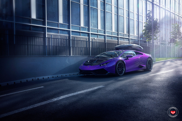 Фото дисков Vossen S17-01 (3-Piece) Черный сатин на Lamborghini Huracan