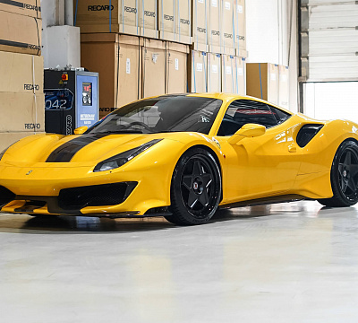 Фото дисков HRE 505 на Ferrari 488