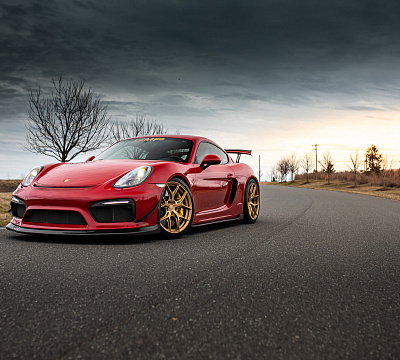 Фото дисков Vossen HF-5 на Porsche Cayman II