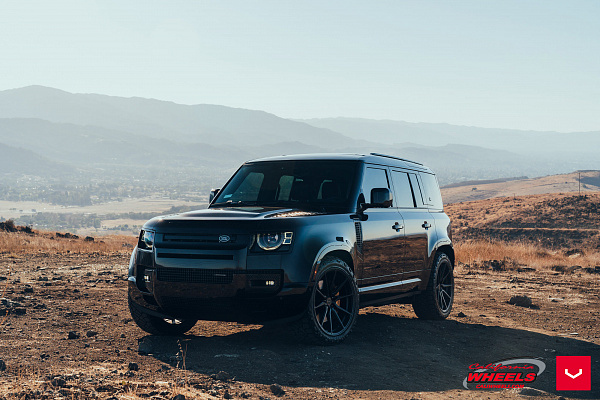 Фото дисков Vossen HF-3 Черный сатин на Land Rover Defender II