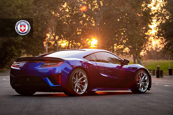 Фото дисков HRE P201 Полированный лак на Acura NSX II