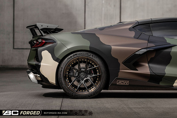 Фото дисков BC Forged HCA381 Черный матовый на Chevrolet Corvette C8