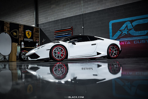 Фото дисков Strasse Wheels SM5R Deep Concave Другой цвет на Lamborghini Huracan