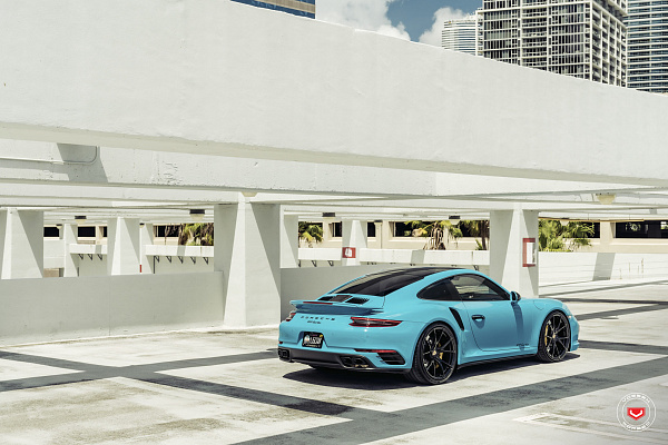 Фото дисков Vossen RS19 Черный глянец на Porsche 911 VIII