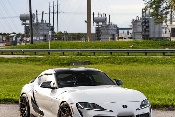 Фото дисков Vossen HF-5 Сатиновая бронза на Toyota Supra A90