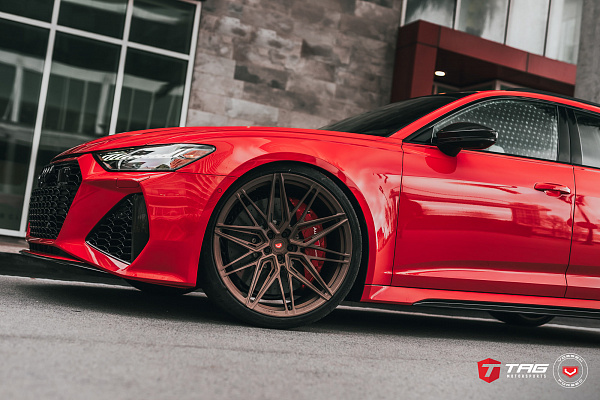 Фото дисков Vossen EVO-5R Сатиновая бронза на Audi A/RS 6 (C8)