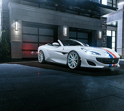 Фото дисков HRE P104SC на Ferrari Portofino