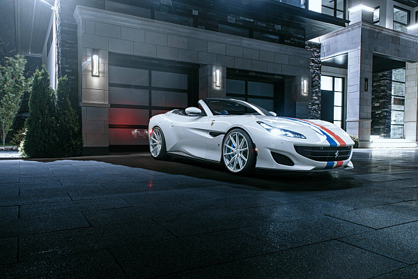 Фото дисков HRE P104SC Сатиновый лак на Ferrari Portofino
