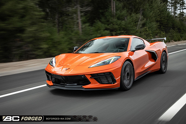 Фото дисков BC Forged EH177 Глянцевый темный лак на Chevrolet Corvette C8