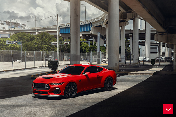 Фото дисков Vossen HF-5 Черный сатин на Ford Mustang VII