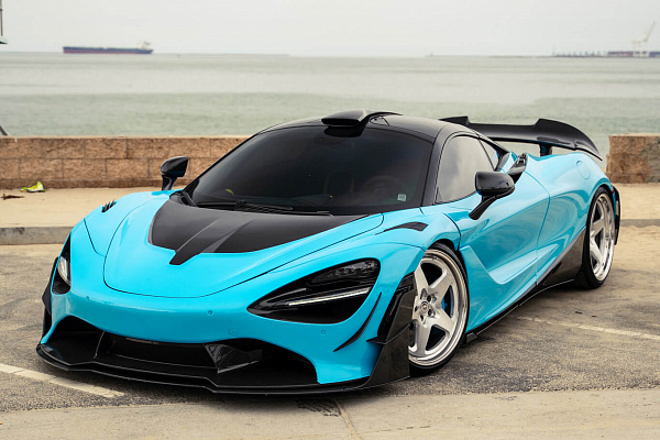 Фото дисков HRE 527 Глянцевый лак на McLaren 720S