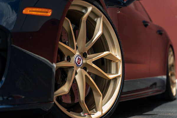 Фото дисков HRE P201 Сатиновое золото на Porsche Panamera II