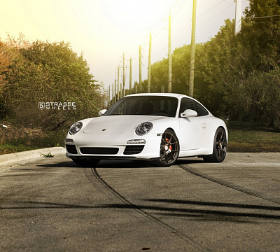 Фото дисков Strasse Wheels SM5R Deep Concave Monoblock на Porsche 911 VI