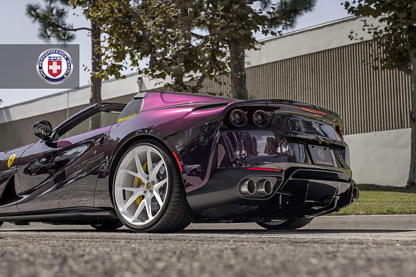 Фото дисков HRE P101 Белый глянец на Ferrari 812