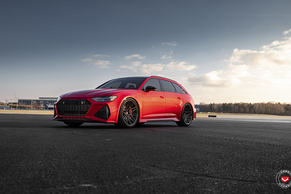 Фото дисков Vossen EVO-5R Черный глянец на Audi A/RS 6 (C8)